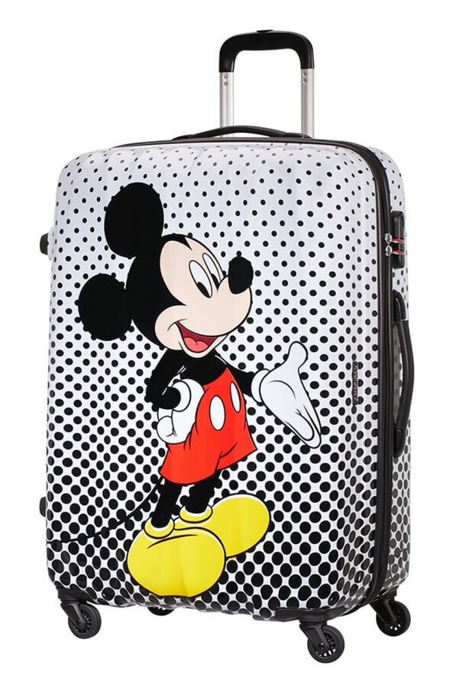 American Tourister Disney Legends Spinner 75/28 Alfatwist Mickey Mouse Polka Dot #1