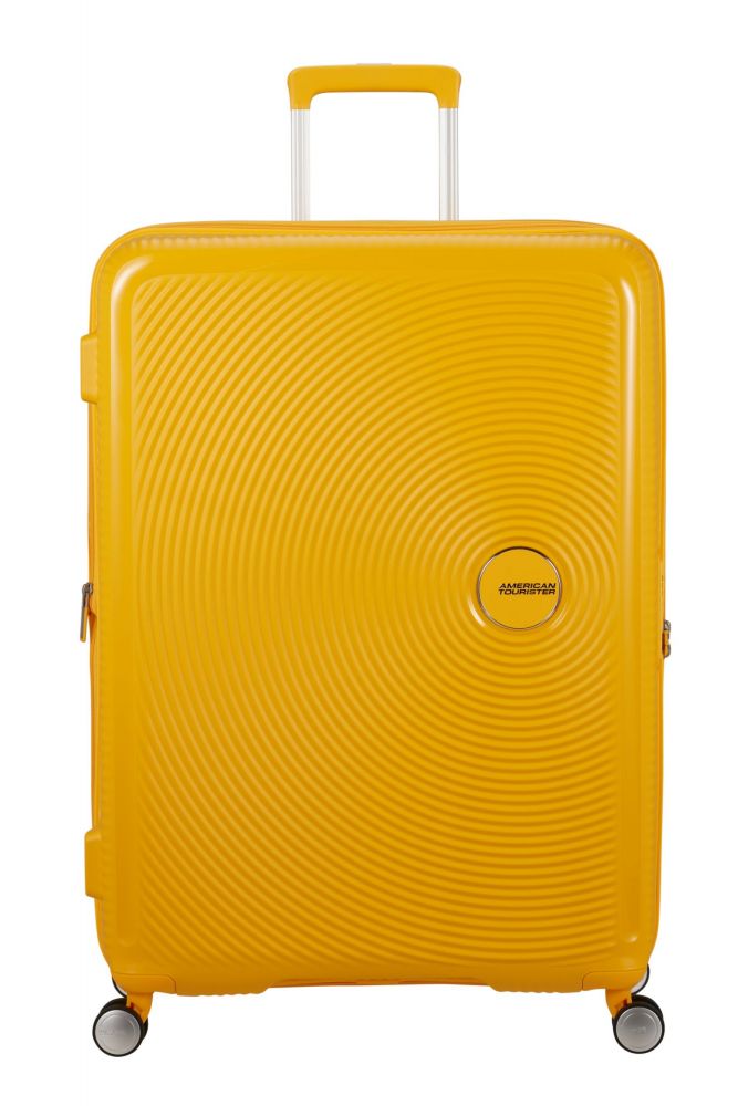 American Tourister Soundbox Spinner 80/30 Tsa Exp Golden Yellow #1