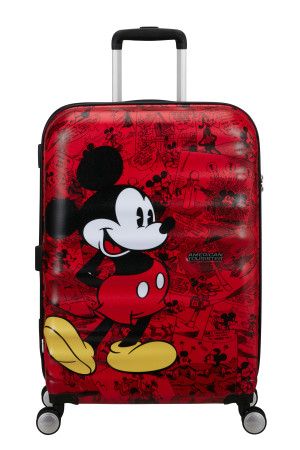 American Tourister Wavebreaker Disney Spinner 67/24 Tsa Disney Fl Mickey Comics Red #1