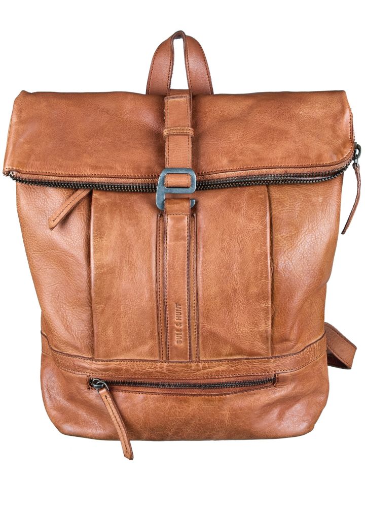 Bull Hunt Rolltop Backpack Rucksack tan #1