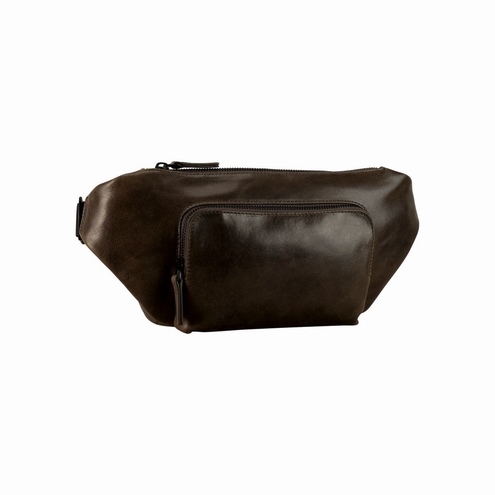 Leonhard Heyden Porto Crossbag Graubraun #1