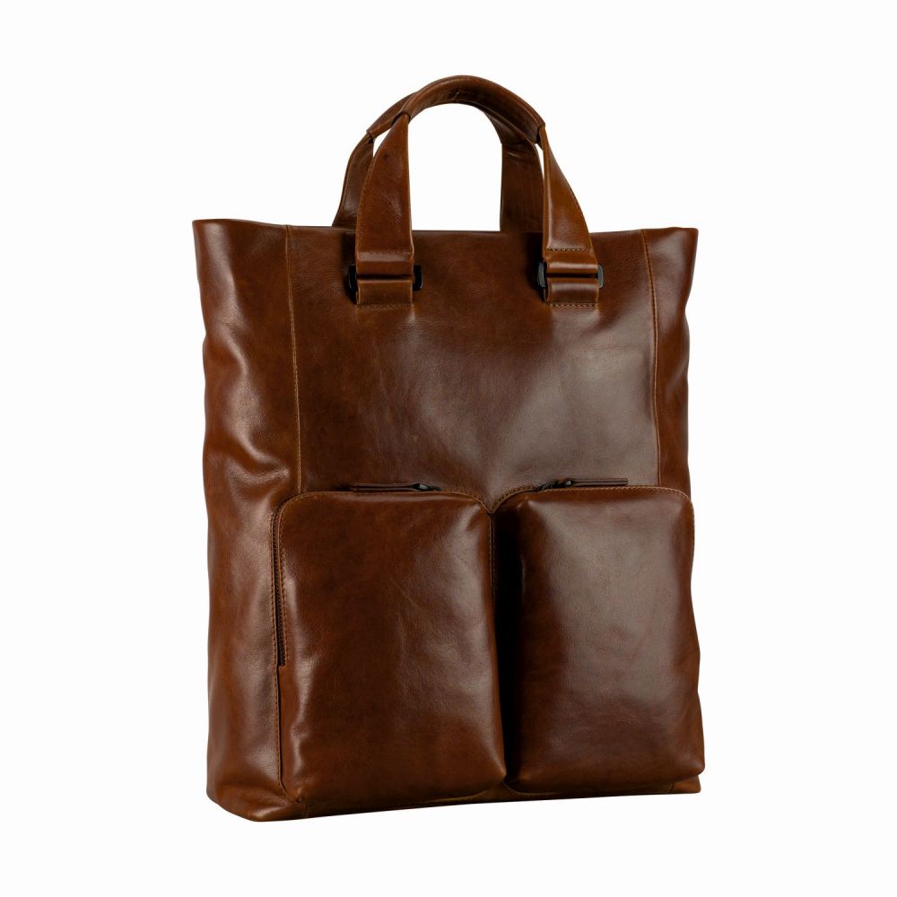 Leonhard Heyden Porto Tote Bag / Rucksack Braun #1