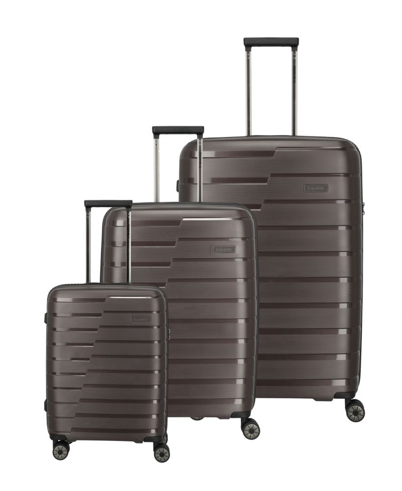 Travelite Air Base Kofferset 3-tlg. 4w L/M erw./S coffee #1