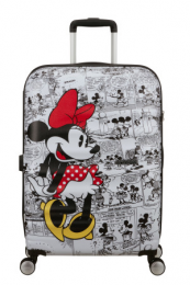 American Tourister Wavebreaker Disney Spinner 67/24 Tsa Disney Fl Minnie Comics White