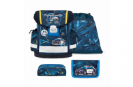 Belmil Classy Schulranzen-Set 4-teilig "Police" mit Brustgurt Police