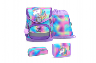 Belmil Compact ergonomisches Schulranzen-Set 4-teilig Einhorn