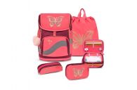 Belmil Smarty Plus Premium Schulranzen Set 4-teilig "Coral" Coral
