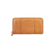 Bull Hunt Zip Wallet-Tan