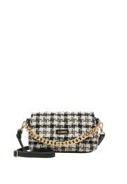 L.Credi Naissa Clutch schwarz/offwhite