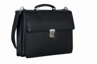 Leonard Heyden Berlin Aktenmappe 2 Fächer Schwarz