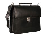 Leonard Heyden Cambridge Aktenmappe 2 Fächer Schwarz