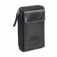 Leonard Heyden Cambridge Handy Umhängetasche Schwarz
