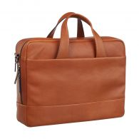 Leonard Heyden Hamburg Rv-Aktenmappe 2 Fächer Cognac