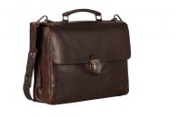 Leonard Heyden Roma Aktenmappe 2 Fächer Braun