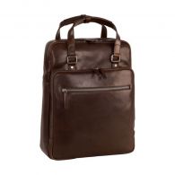 Leonard Heyden Roma Kurzgrifftasche/Rucksack Braun