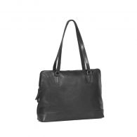 The Chesterfield Brand Flint Schultertasche Shoulderbag Large  27 Black