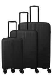 Travelite Air Stripe Trolley 4w L/M exp./S Slim Black 