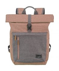 Travelite Basics Rollup Rucksack Rosa/Grau