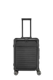 Travelite Next 4w Trolley S mit Vortasche 55 Schwarz