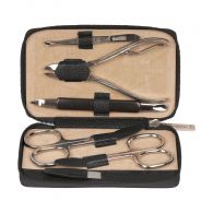 Windrose Reißverschluß-Manicure Beluga Schwarz