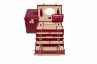 Windrose Schmuckkoffer Merino Rot