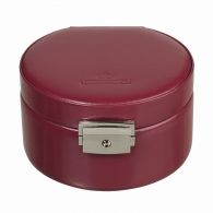 Windrose Schmuckdose Rund Merino Rot