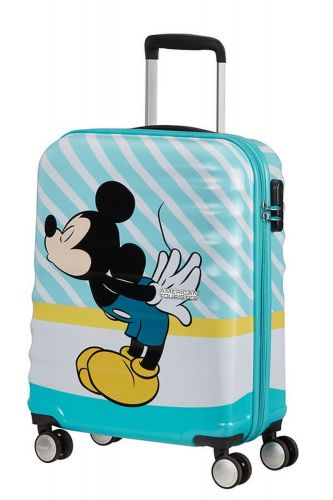 American Tourister Wavebreaker Disney Spinner 55/20 Disney Mickey Blue Kiss 