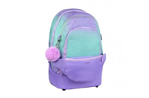 Belmil 2in1 School Backpack with Fanny pack Premium Schulrucksack Serenity 