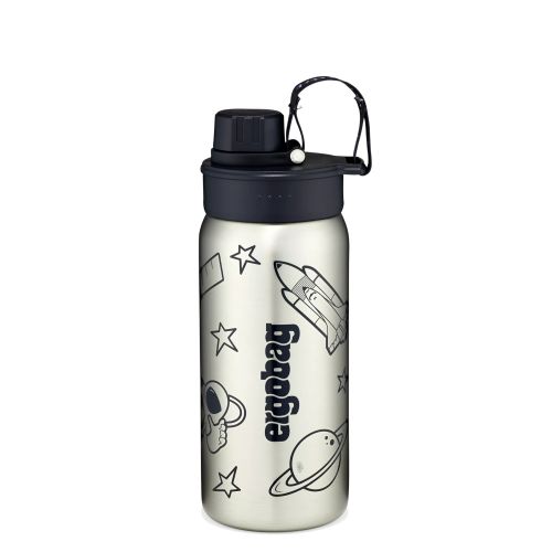 Ergobag Edelstahl Trinkflasche Trinkflasche Schwarz 