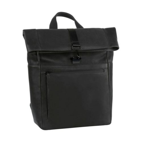 Leonard Heyden Den Haag Rucksack Rolltop Schwarz 