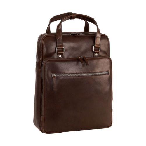 Leonard Heyden Roma Kurzgrifftasche/Rucksack Braun 