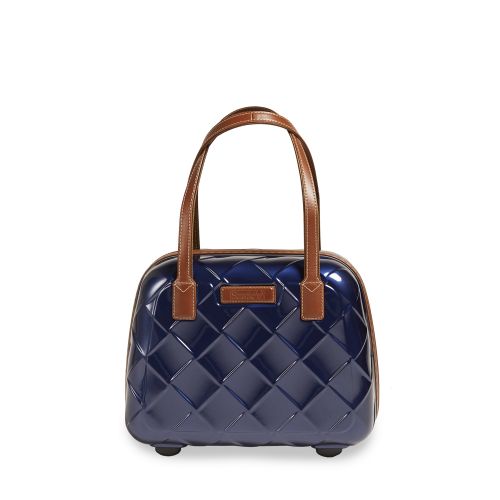 Stratic Leather and More Hartschalen-Koffer Beautycase (bis 28cm) blue 