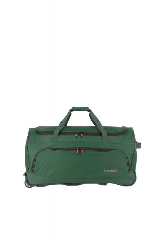 Travelite Basics Fresh Rollenreisetasche 36 Dunkelgrün 