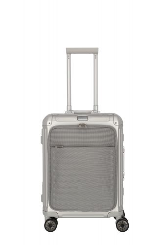 Travelite Next 4w Trolley S mit Vortasche 55 Silber 