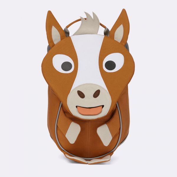 Affenzahn Kleiner Freund Pferd Kindergartenrucksack Braun  / Weiß #1