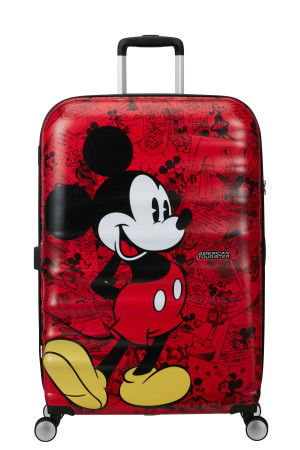 American Tourister Wavebreaker Disney Spinner 77/28 Tsa Disney Fl Mickey Comics Red #1