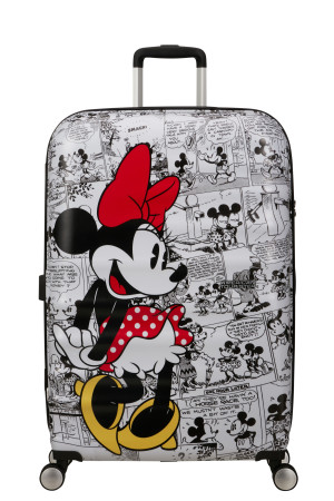 American Tourister Wavebreaker Disney Spinner 77/28 Tsa Disney Fl Minnie Comics White #1