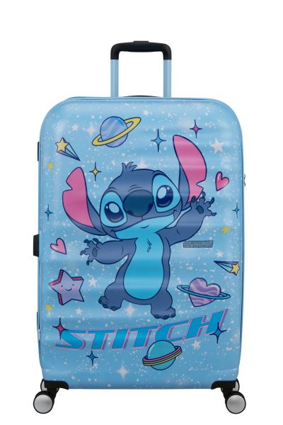 American Tourister Wavebreaker Disney Spinner 77/28 Tsa Disney Fl Stitch Universe #1