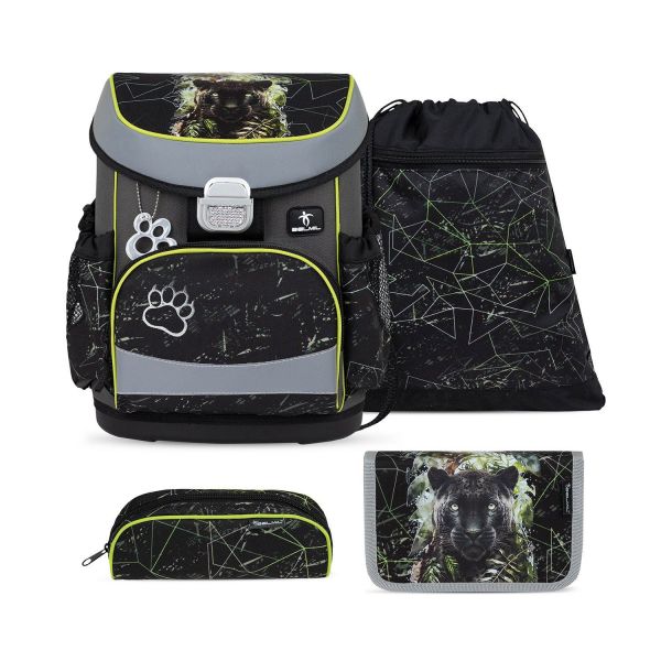 Belmil Mini-Fit ergonomisches Schulranzen-Set 4-teilig Panther #1