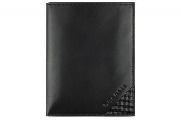 Bugatti Nobile Hochformatbörse mit Klappe schwarz #1