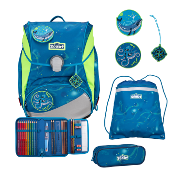 Scout Alpha Set Schulranzenset Deep Sea #1