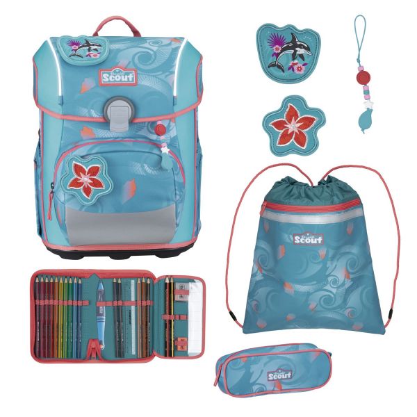 Scout Neo Set Safety Light Schulranzenset Aloha #1