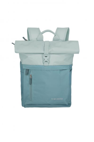 Travelite Basics Rollup Backpack Ice Blue #1