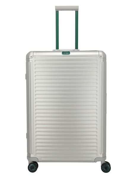 Travelite Next 4w Trolley L Silber-Grün #1