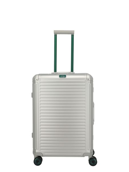 Travelite Next 4w Trolley M Silber-Grün #1