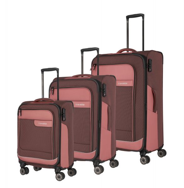 Travelite Viia Kofferset 3 tlg. Frühlingsrose #1