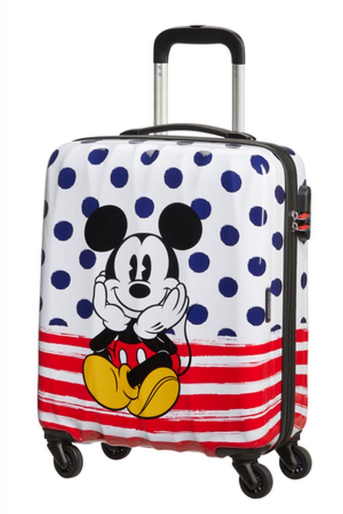 American Tourister Disney Legends Spinner 55/20 Alfatwist 2.0 Take Me Away Mickey Blue Dots #2