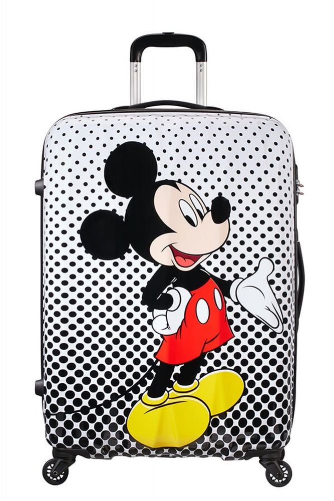 American Tourister Disney Legends Spinner 75/28 Alfatwist Mickey Mouse Polka Dot #2