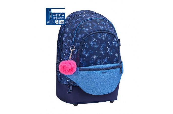 Belmil 2in1 School Backpack with Fanny pack Premium Schulrucksack Sapphire #2