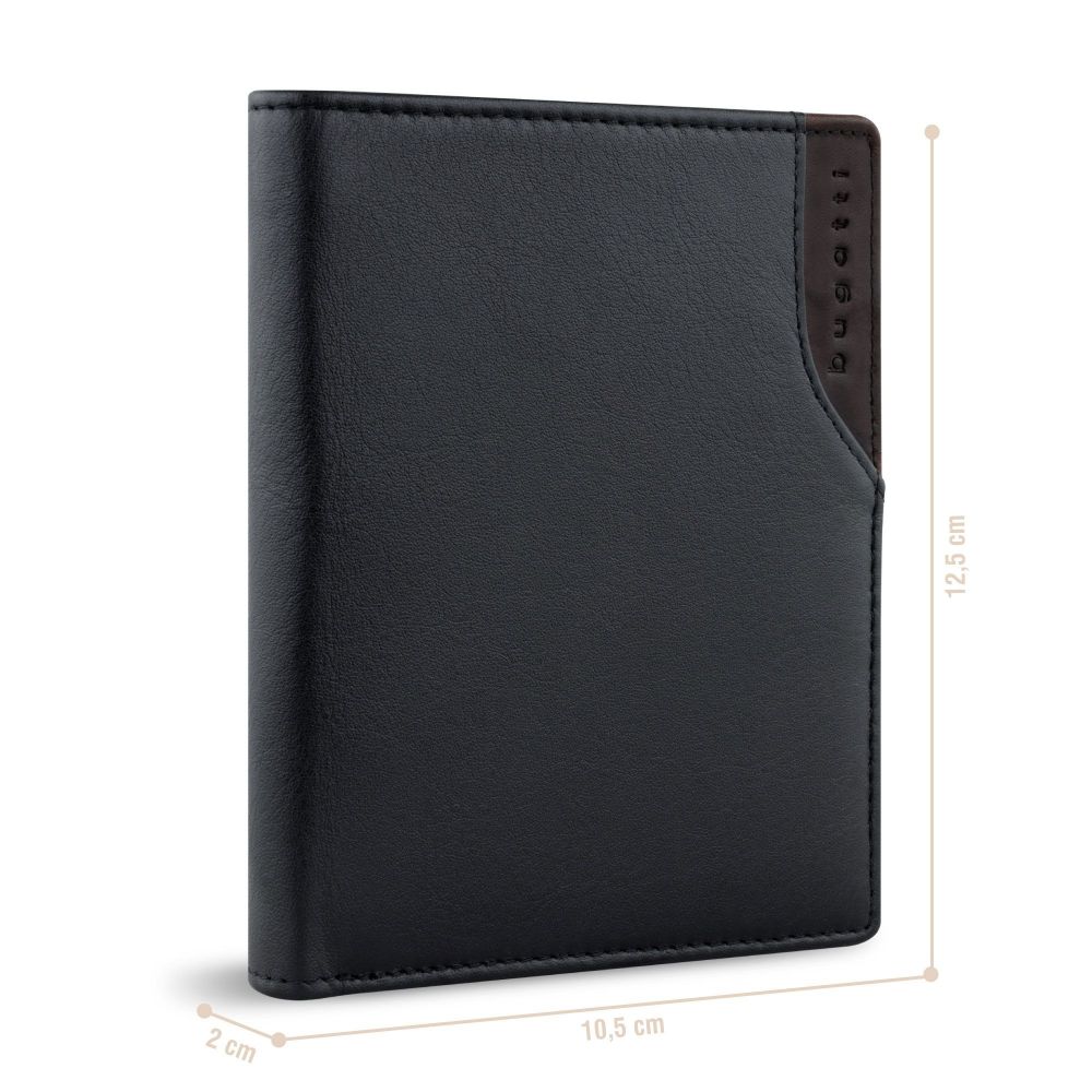 Bugatti Corso Deluxe Hochformatbörse Mit Überschlag schwarz #2